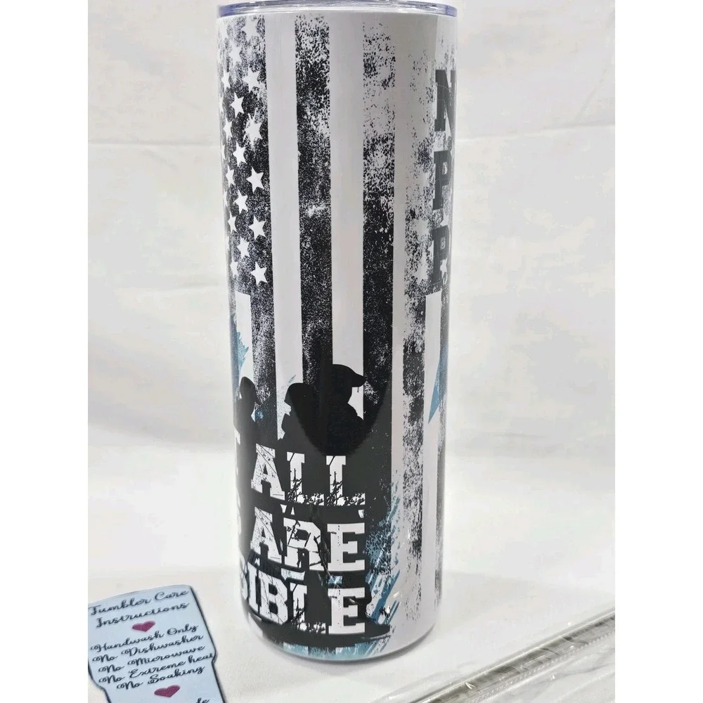 Pain Wounds Health American Flag 20Oz Tumbler Travel Insulated Patriotic Support